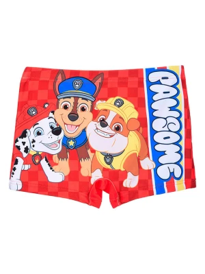 Paw Patrol Kąpielówki "Psi Patrol" w kolorze czerwonym ze wzorem rozmiar: 116