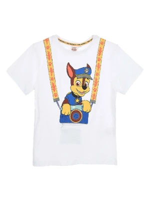 Paw Patrol Koszulka "Psi Patrol" w kolorze białym ze wzorem rozmiar: 98