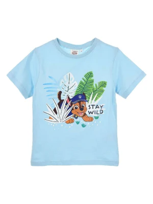 Paw Patrol Koszulka "Psi Patrol" w kolorze błękitnym ze wzorem rozmiar: 116