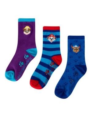 Paw Patrol Zestaw 2 par wysokich skarpet dziecięcych ACCCS-SS24-511PAW Niebieski