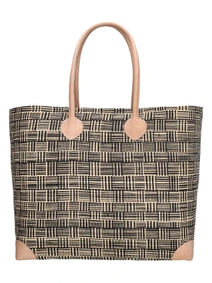 PE FLORENCE Torebka w kolorze czarno-beżowym - 37 x 35 x 23 cm rozmiar: onesize