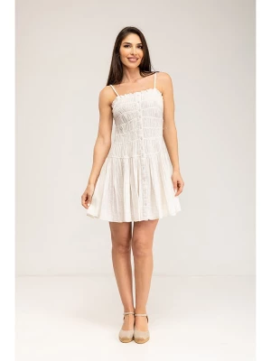 Peace & Love Sukienka w kolorze białym rozmiar: L