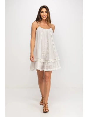 Peace & Love Sukienka w kolorze białym rozmiar: M