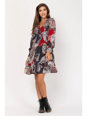 Peace & Love Sukienka w kolorze granatowym ze wzorem rozmiar: S