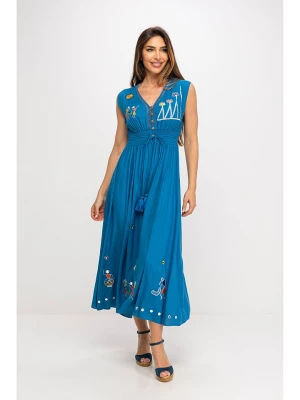 Peace & Love Sukienka w kolorze niebieskim rozmiar: XL