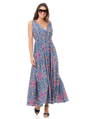 Peace & Love Sukienka w kolorze niebieskim ze wzorem rozmiar: S