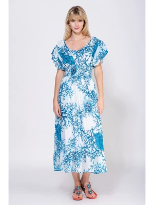 Peace & Love Sukienka w kolorze biało-błękitnym rozmiar: M