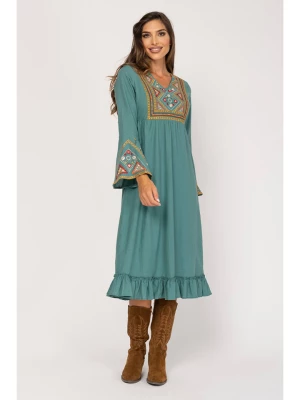 Peace & Love Sukienka w kolorze turkusowym rozmiar: M