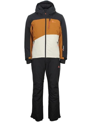 Peak Mountain 2-częściowy zestaw narciarski "Cerome" w kolorze szaro-jasnobrązowym rozmiar: L