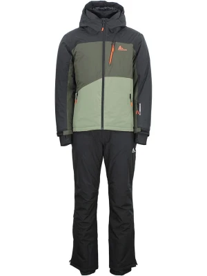Peak Mountain 2-częściowy zestaw narciarski "Cerome" w kolorze szaro-oliwkowym rozmiar: L