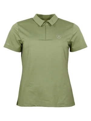 Peak Mountain Funkcyjna koszulka polo "Achance" w kolorze khaki rozmiar: L