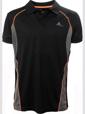 Peak Mountain Funkcyjna koszulka polo w kolorze czarnym rozmiar: XXL