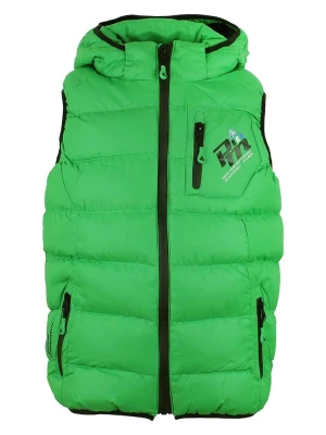 Peak Mountain Kamizelka pikowana w kolorze zielonym rozmiar: 164