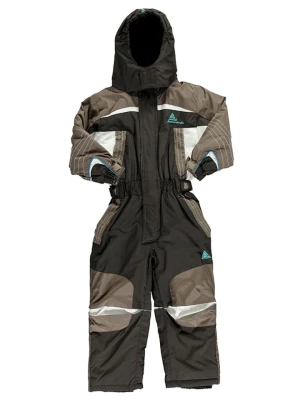 Peak Mountain Kombinezon narciarski w kolorze szarobrązowo-białym rozmiar: 98