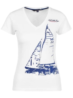 Peak Mountain Koszulka "Adrio" w kolorze białym rozmiar: XL