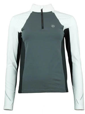 Peak Mountain Koszulka funkcyjna "Aflint" w kolorze biało-szarym rozmiar: L