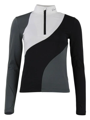 Peak Mountain Koszulka funkcyjna "Aramis" w kolorze czarno-szaro-białym rozmiar: XL