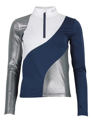 Peak Mountain Koszulka funkcyjna w kolorze granatowo-srebrno-białym rozmiar: S