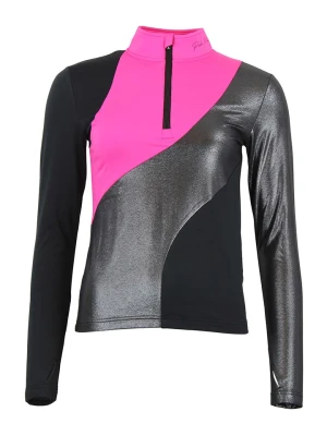 Peak Mountain Koszulka funkcyjna w kolorze srebrno-czarno-różowym rozmiar: S