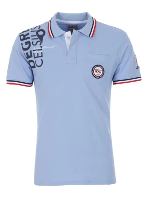 Peak Mountain Koszulka polo "Calor" w kolorze błękitnym rozmiar: L