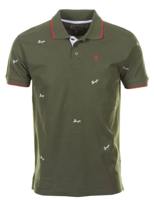 Peak Mountain Koszulka polo "Clamar" w kolorze khaki rozmiar: L