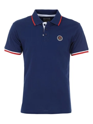 Peak Mountain Koszulka polo "Cody" w kolorze granatowym rozmiar: L