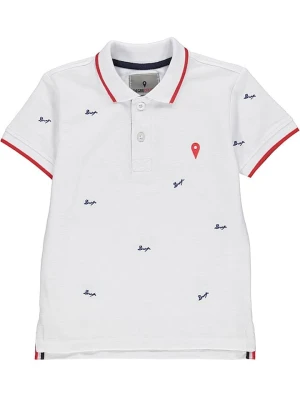 Peak Mountain Koszulka polo w kolorze białym rozmiar: 110