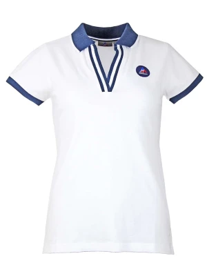Peak Mountain Koszulka polo w kolorze białym rozmiar: L