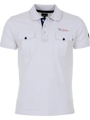 Peak Mountain Koszulka polo w kolorze białym rozmiar: L