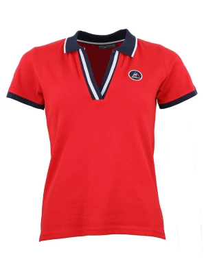Peak Mountain Koszulka polo w kolorze czerwonym rozmiar: S