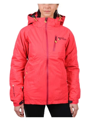 Peak Mountain Kurtka narciarska 3w1 "Acixi" w kolorze różowo-fioletowym rozmiar: L