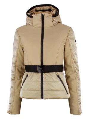 Peak Mountain Kurtka narciarska "Alyon" w kolorze beżowym rozmiar: L