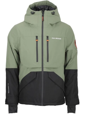 Peak Mountain Kurtka narciarska "Cesna" w kolorze oliwkowo-czarnym rozmiar: XXL