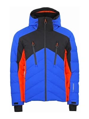 Peak Mountain Kurtka narciarska "Chalet" w kolorze niebiesko-pomarańczowym rozmiar: 3XL