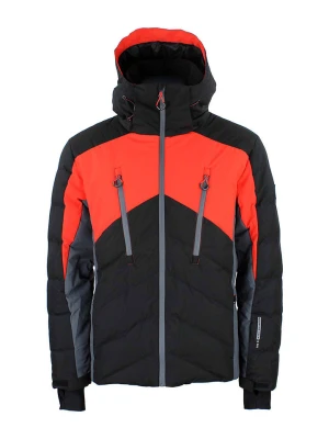 Peak Mountain Kurtka narciarska "Chalet" w kolorze pomarańczowo-czarnym rozmiar: 3XL