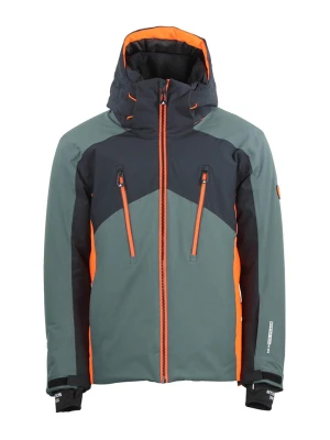 Peak Mountain Kurtka narciarska "Crampon" w kolorze zielono-pomarańczowym rozmiar: XXL