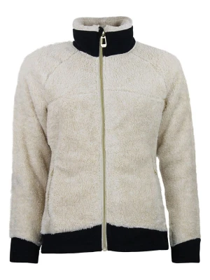 Peak Mountain Kurtka polarowa "Achef" w kolorze kremowo-czarnym rozmiar: M