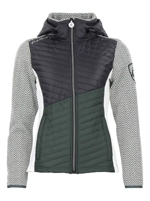 Peak Mountain Kurtka polarowa "Amir" w kolorze czarno-oliwkowym rozmiar: XXL