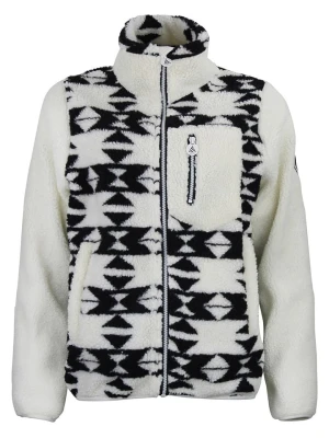 Peak Mountain Kurtka polarowa "Arthur" w kolorze biało-czarnym rozmiar: M