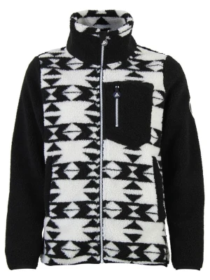 Peak Mountain Kurtka polarowa "Arthur" w kolorze czarno-białym rozmiar: L