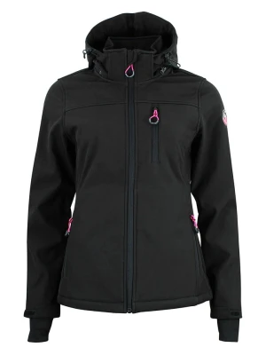 Peak Mountain Kurtka softshellowa "Aclaudio" w kolorze czarnym rozmiar: S