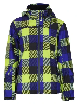 Peak Mountain Kurtka softshellowa w kolorze niebiesko-żółtym rozmiar: 152
