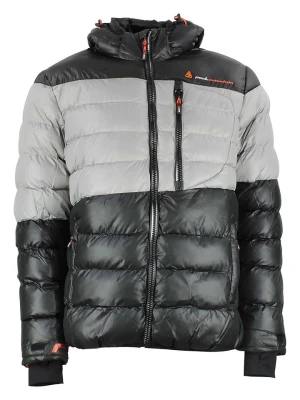 Peak Mountain Kurtka zimowa "Captin" w kolorze czarno-szarym rozmiar: XL