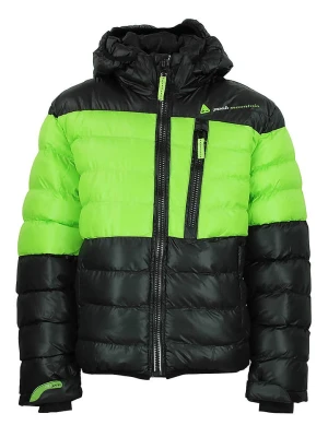 Peak Mountain Kurtka zimowa "Ecaptin" w kolorze czarno-zielonym rozmiar: 98