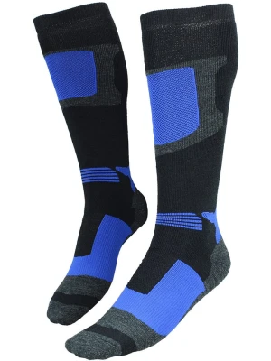 Peak Mountain Skarpety narciarskie "Chocks" w kolorze czarno-niebieskim rozmiar: 39/42