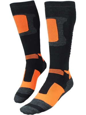 Peak Mountain Skarpety narciarskie "Chocks" w kolorze czarno-pomarańczowym rozmiar: 39/42