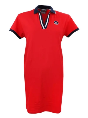 Peak Mountain Sukienka polo w kolorze czerwonym rozmiar: M