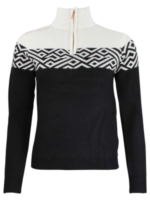 Peak Mountain Sweter "Akar" w kolorze biało-czarnym rozmiar: S