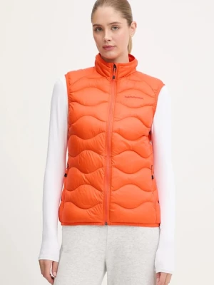 Peak Performance bezrękawnik puchowy Helium Down damski kolor pomarańczowy przejściowy G79846