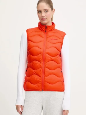 Peak Performance bezrękawnik puchowy Helium Down damski kolor pomarańczowy przejściowy G79846